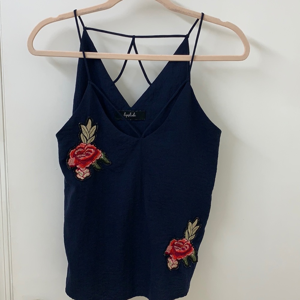 Casual Navy blue blouse
